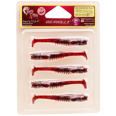 Силикон. приманки Crazy Fish NANO MINNOW 2.8  53-70-85-6