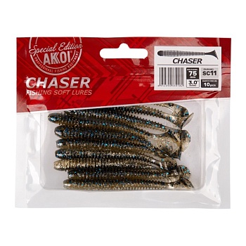Силиконовая приманка AKKOI CHASER 75mm SC11
