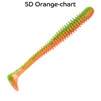 Силикон. приманки Crazy Fish Vibro Worm 3.4  13-85-5d-6-F плавающие 