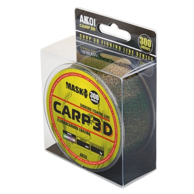 Леска AKKOIMASK CARP 3D 300m chameleon 0.50mm