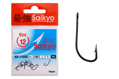 Крючки Saikyo KH-11004 CRYSTAL BR № 12 (10шт.)