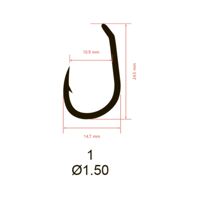 Крючки Saikyo KH-10098 CLEVER CARP ОL № 1 (10шт.)