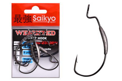 Крючки Saikyo BS-2333 Weighted BN № 4/0 (5шт.)