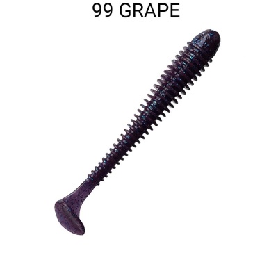 Силикон. приманки Crazy Fish Vibro Worm 4.5.  77-115-99-6