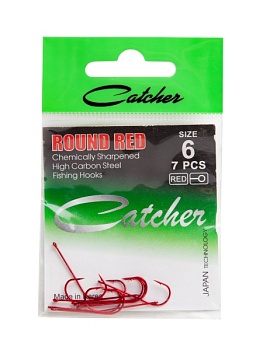 Крючок Catcher Round  Red  № 6