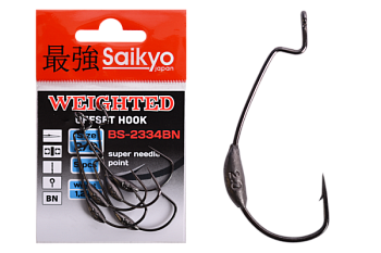 Крючки Saikyo BS-2334 Weighted BN № 2/0 (5шт.)