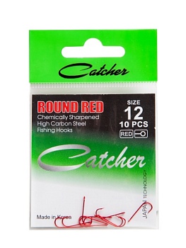 Крючок Catcher Round  Red  № 12