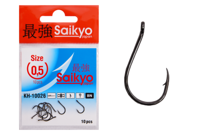 Крючки Saikyo KH-10026 Chinu Ring BN № 0.5 (10шт.)