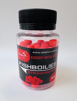 Бойлы Dolphin 10 мм тонущие(клубника)