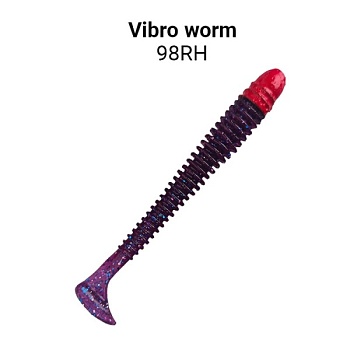 Силикон. приманки Crazy Fish Vibro Worm 3.4  12-85-98RH-6 