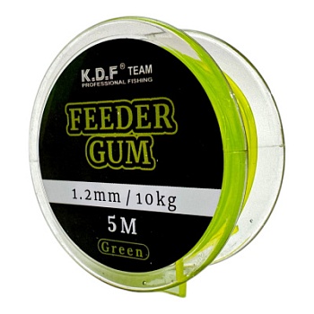 Фидерная резинка Feeder Gum 1,2мм 5м 10кг цв зеленый