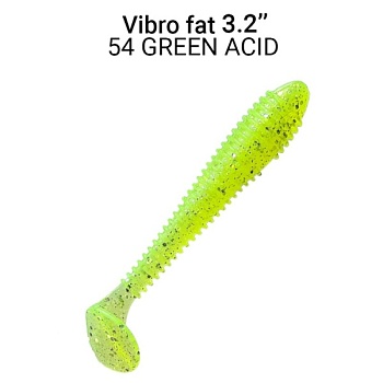 Силикон. приманки Crazy Fish Vibro Fat 3.2  73-80-54-6