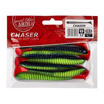 Силиконовая приманка AKKOI CHASER 88mm SC34