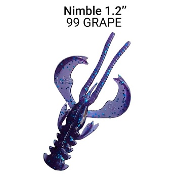 Силикон. приманки Crazy Fish Nimble 1.2  76-30-99-6