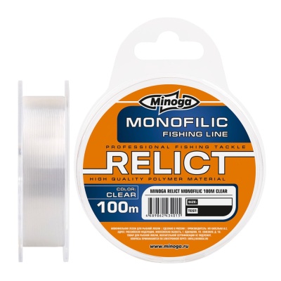 Монофильная леска Minoga Relict Clear 100m d 0.20mm