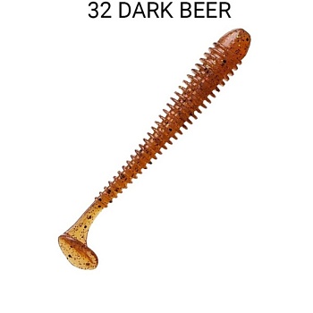 Силикон. приманки Crazy Fish Vibro Worm 3.  11-75-32-6