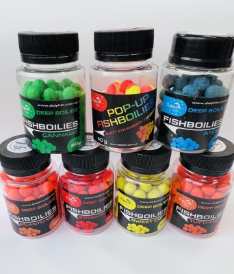 Бойлы Dolphin 10 мм тонущие(клубника)