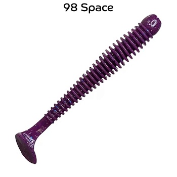 Силикон. приманки Crazy Fish Vibro Worm 3.4  12-85-98-6-F плавающие 