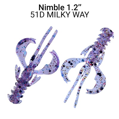 Силикон. приманки Crazy Fish Nimble 1.2  76-30-51d-6