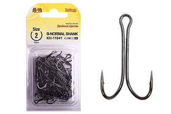 Крючки Saikyo двойн. Normal Shank KH-11041 № 2 BN (100шт.)