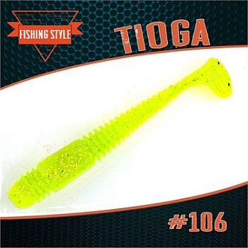 TIOGA 3.3" (83мм) уп.6 шт. #106 LEMON