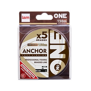 Плетеный шнур тонущий №ONE ANCHOR X5-150 d0.28
