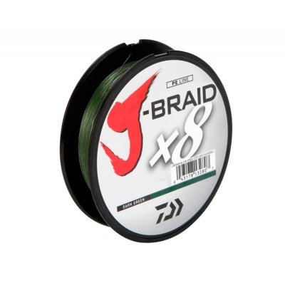 Плетенный шнур DAIWA J-Braid X8A 0,16мм-150м DARK GREEN