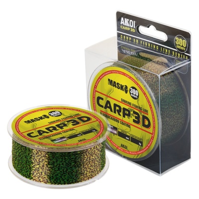 Леска AKKOIMASK CARP 3D 300m chameleon 0.50mm