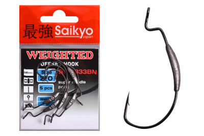 Крючки Saikyo BS-2333 Weighted BN № 2/0 (5шт.)