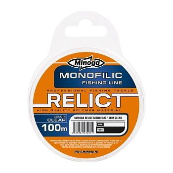 Монофильная леска Minoga Relict Clear 100m d 0.35mm