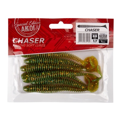 Силиконовая приманка AKKOI CHASER 88mm SC02
