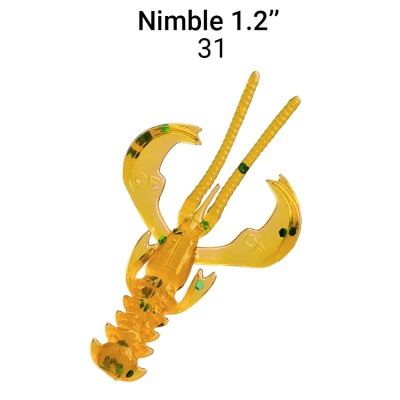 Силикон. приманки Crazy Fish Nimble 1.2  76-30-31-5