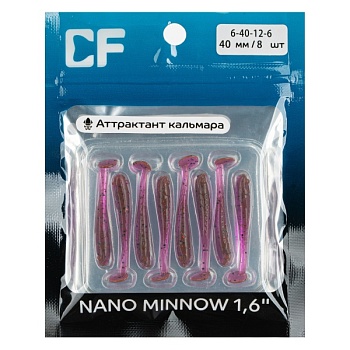 Силикон. приманки Crazy Fish NANO MINNOW 6-40-12-6 