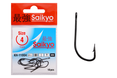 Крючки Saikyo KH-11004 CRYSTAL BR № 4 (10шт.)