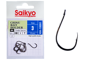 Крючки Saikyo KH-10091 BN CHINU BAIT HOLDER № 3 (10шт.)