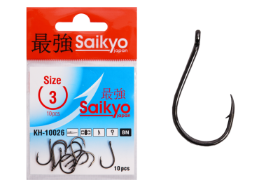 Крючки Saikyo KH-10026 Chinu Ring BN № 3 (10шт.)