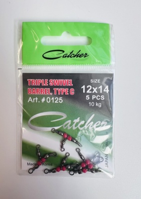 Catcher  Тройной вертлюг с бусиной 12х14 С