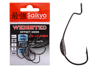 Крючки Saikyo BS-2334 Weighted BN № 1/0 (5шт.)