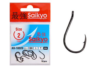 Крючки Saikyo KH-10026 Chinu Ring BN № 2 (10шт.)