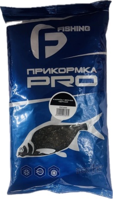 Прикормка F-fishing PRO Карась-чеснок черная  1кг