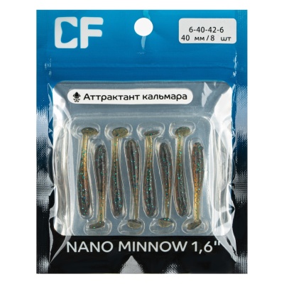 Силикон. приманки Crazy Fish NANO MINNOW  6-40-42-6 
