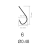 Крючки Saikyo KH-10006 Sode Ring BN № 6 (10шт.)