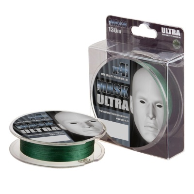 Плетеный шнур AKKOI MASK ULTRA x4 130m dark-green 0.05mm