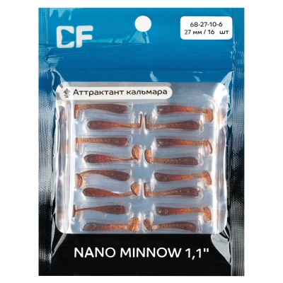 10 Силикон. приманки Crazy Fish Nano minnow 1.1 68-27-10-6