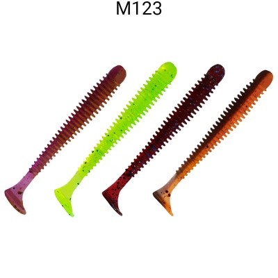 Силикон. приманки Crazy Fish Vibro Worm 2.5  81-65-M123-6