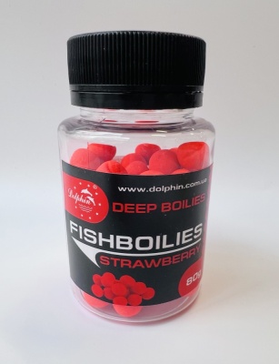 Бойлы Dolphin 10 мм тонущие(клубника)