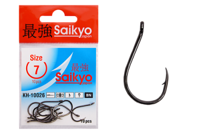 Крючки Saikyo KH-10026 Chinu Ring BN № 7 (10шт.)