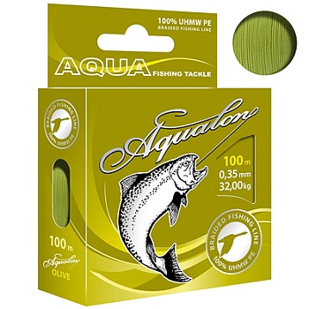 Плетеный шнур AQUA  Agualon Olive 0.35mm 100m