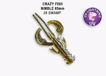 Силикон. приманки Crazy Fish Nimble 2.5  44-65-26-6