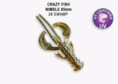 Силикон. приманки Crazy Fish Nimble 2.5  44-65-26-6